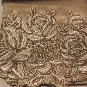 3PC Najwa Embroidery Kitchen Curtain Set New